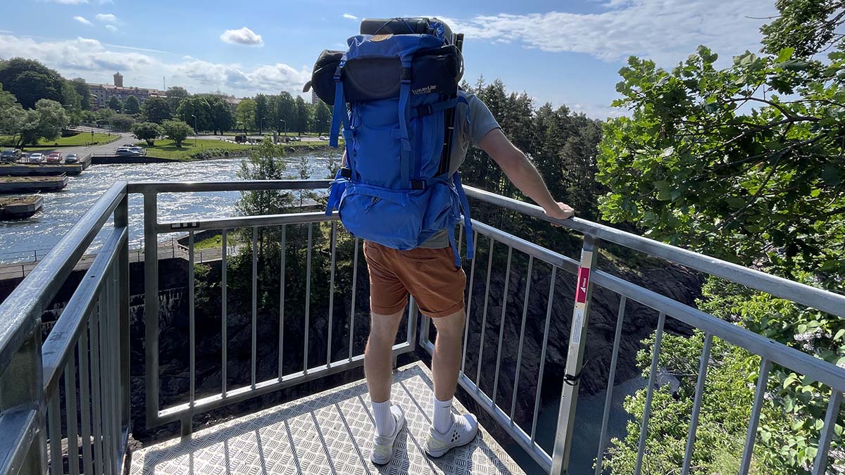 Test av vandringsryggsäck.